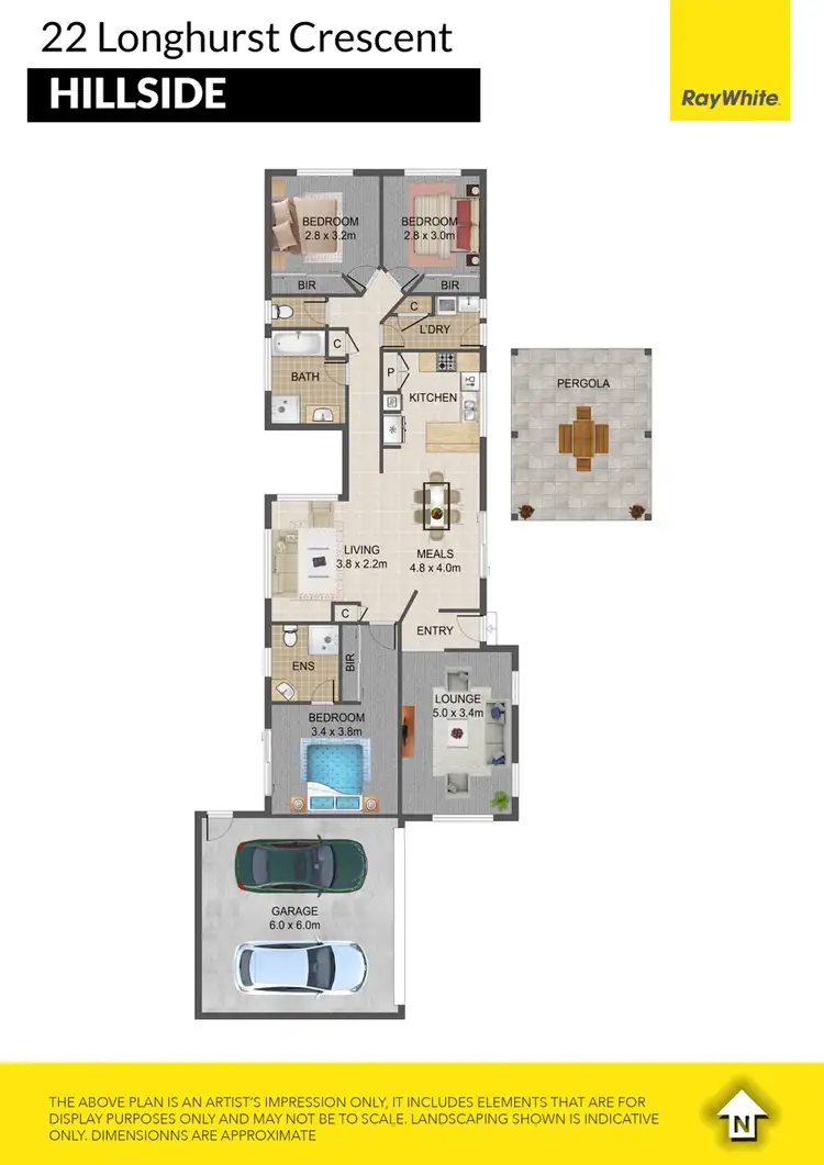 Floorplan of Homely house listing, 22 Longhurst Crescent, Hillside VIC 3037