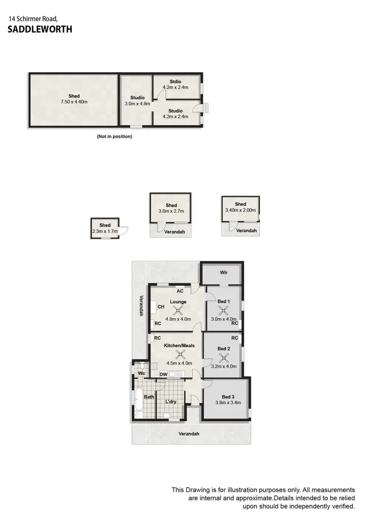 Floorplan of Homely other listing, 14 Schirmer Road, Saddleworth SA 5413