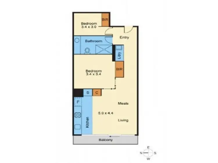 Floorplan of Homely apartment listing, 1501/280 Spencer St, Melbourne VIC 3000