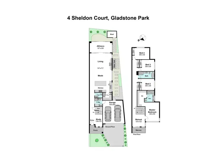 Floorplan of Homely house listing, 4 Sheldon Court, Gladstone Park VIC 3043