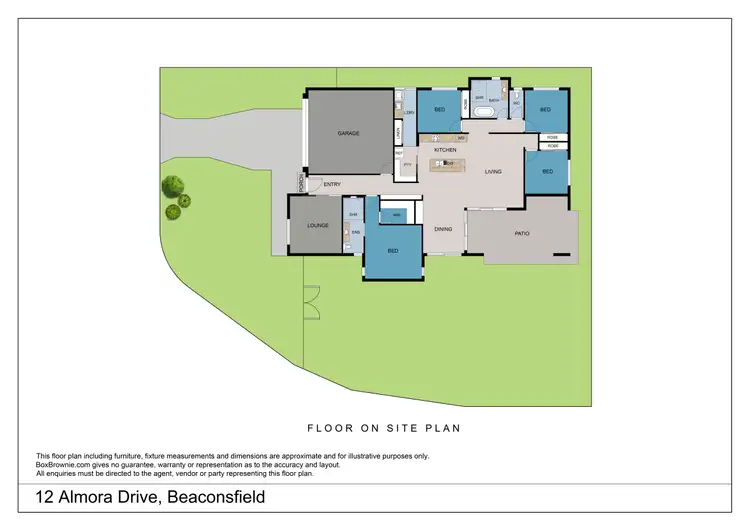 Floorplan of Homely house listing, 12 Almora Drive, Beaconsfield QLD 4740