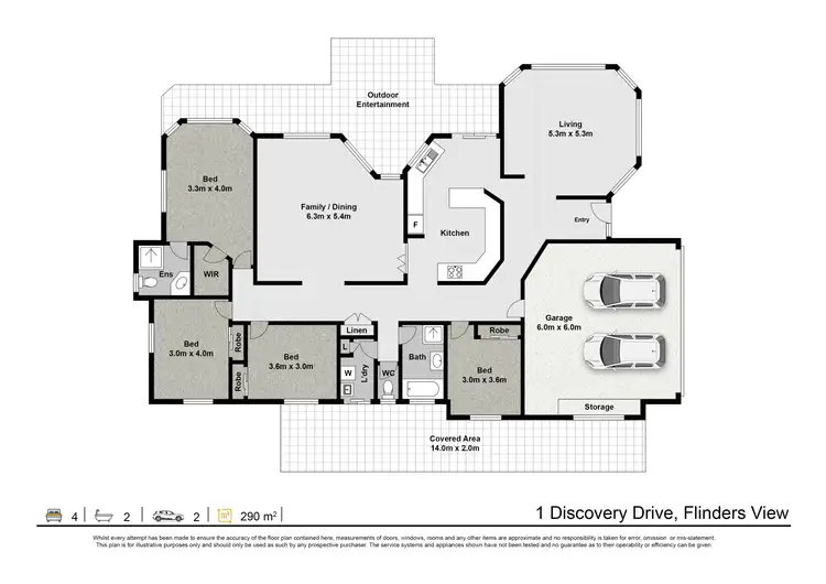 Floorplan of Homely house listing, 1 Discovery Street, Flinders View QLD 4305