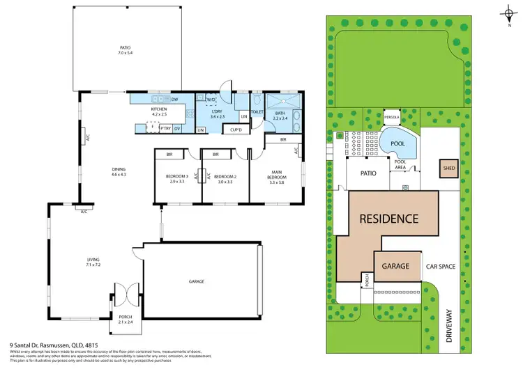 Floorplan of Homely house listing, 9 Santal Drive, Rasmussen QLD 4815