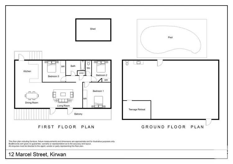 Floorplan of Homely house listing, 12 Marcel Street, Kirwan QLD 4817