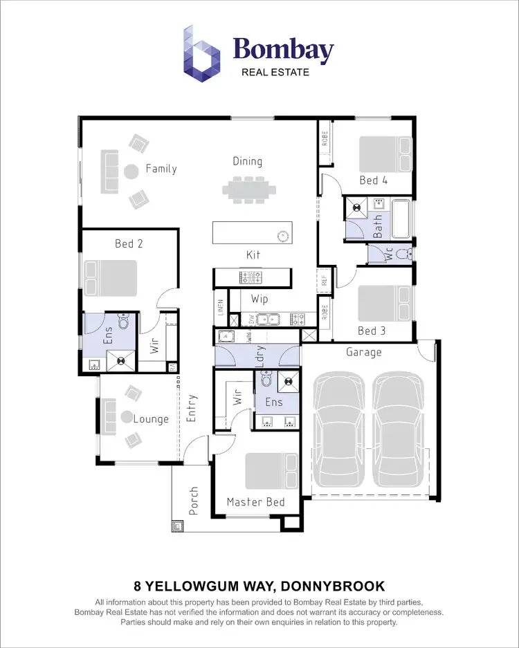 Floorplan of Homely house listing, 8 Yellowgum Way, Donnybrook VIC 3064