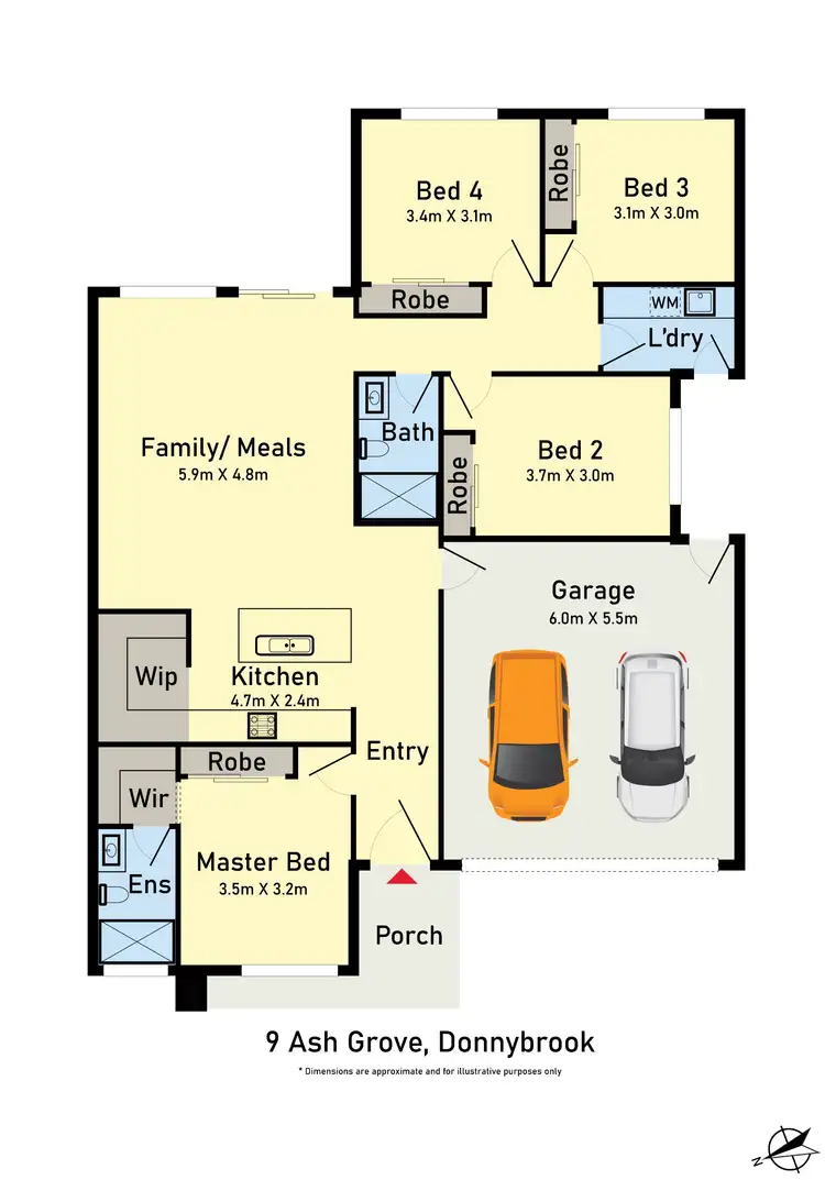 Floorplan of Homely house listing, 9 Ash Grove, Donnybrook VIC 3064