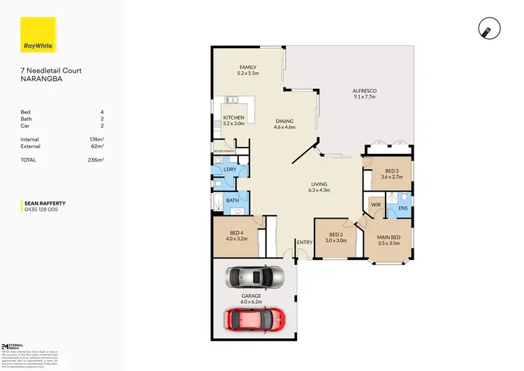 Floorplan of Homely house listing, 7 Needletail Court, Narangba QLD 4504