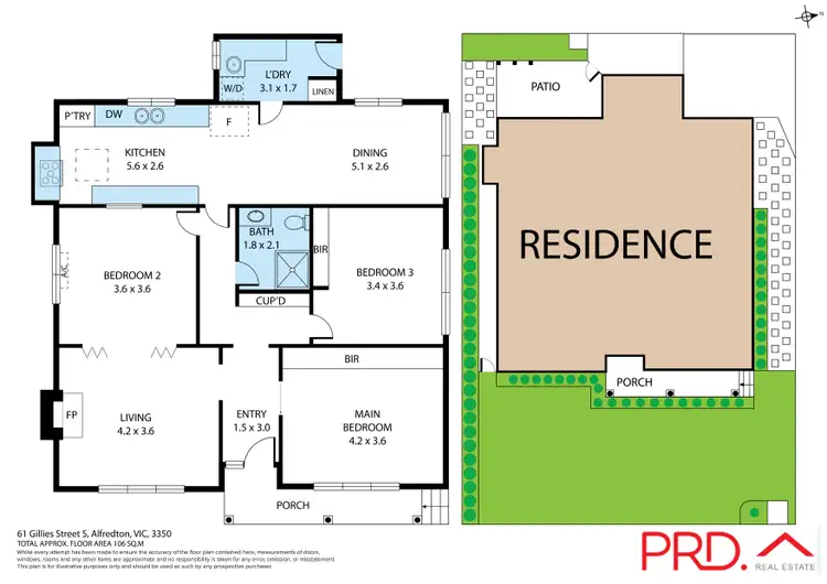 Floorplan of Homely house listing, 61 Gillies Street South, Alfredton VIC 3350