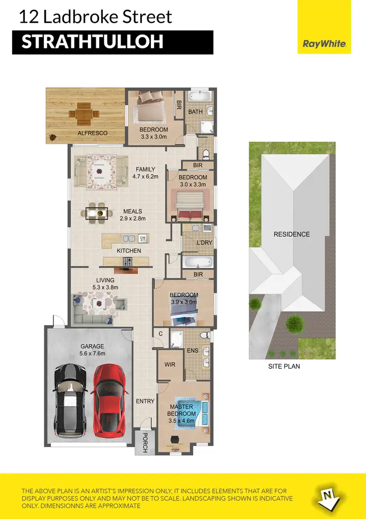 Floorplan of Homely house listing, 12 Ladbroke Street, Strathtulloh VIC 3338