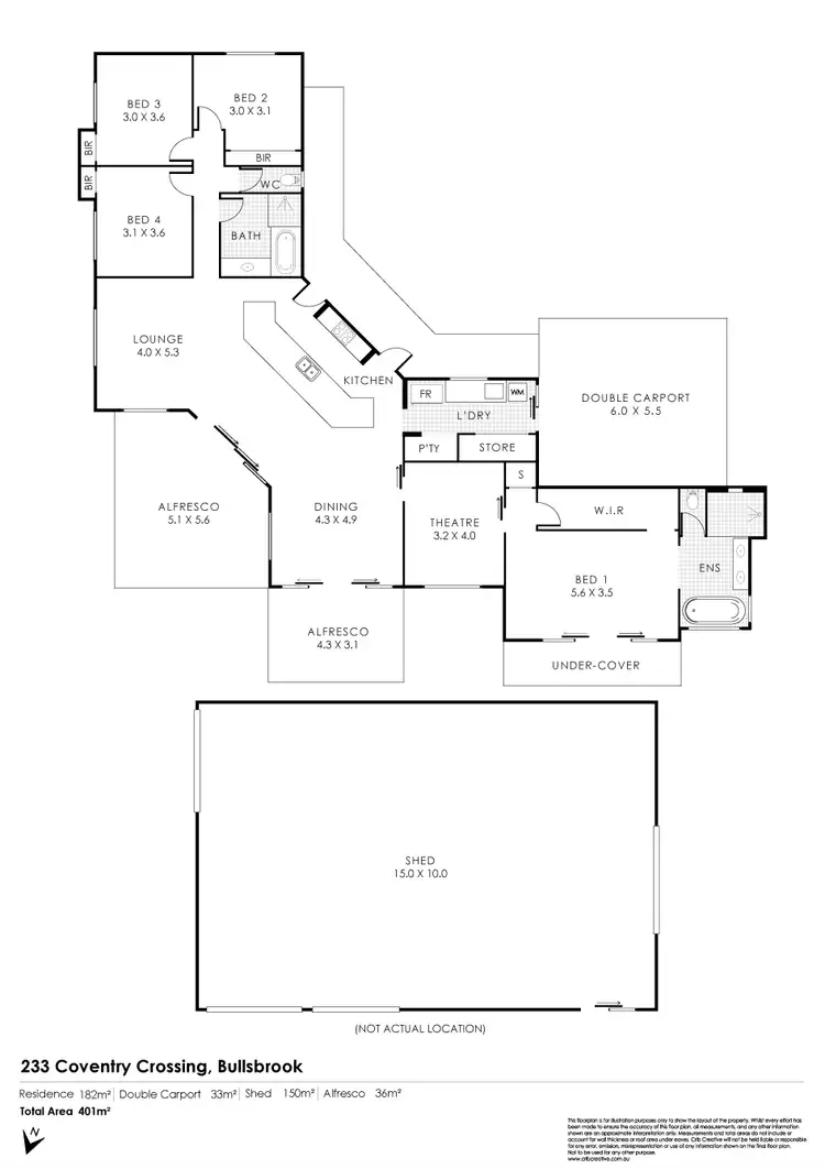 Floorplan of Homely house listing, 233 Coventry Crossing, Bullsbrook WA 6084