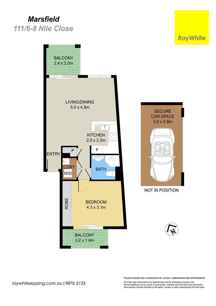 Floorplan of Homely apartment listing, 111/6-8 Nile Close, Marsfield NSW 2122
