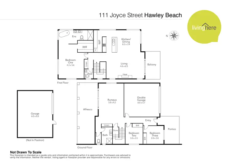 Floorplan of Homely house listing, 111 Joyce Street, Hawley Beach TAS 7307