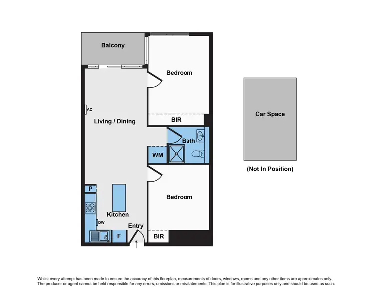 Floorplan of Homely apartment listing, C104/5 Flockhart Street, Abbotsford VIC 3067