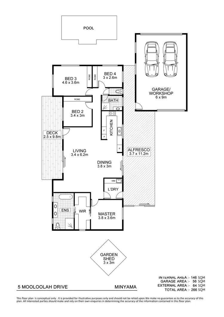 Floorplan of Homely house listing, 5 Mooloolah Drive, Minyama QLD 4575