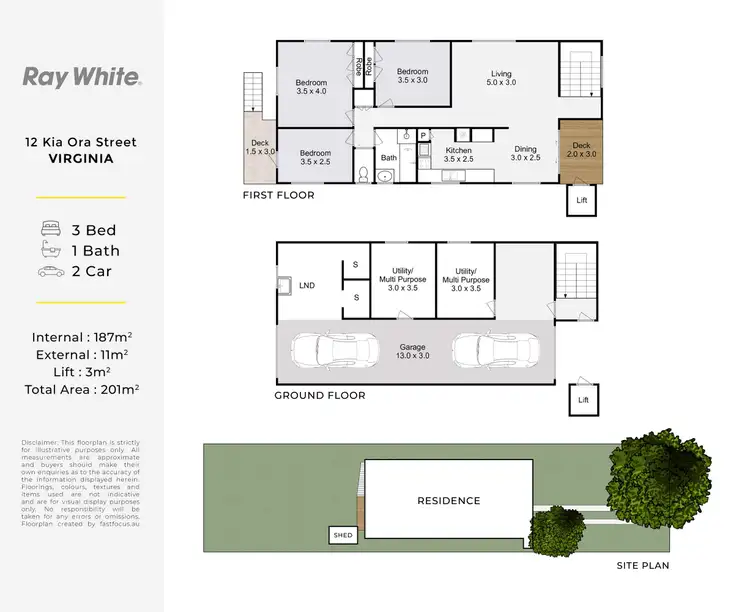 Floorplan of Homely house listing, 12 Kia Ora Street, Virginia QLD 4014
