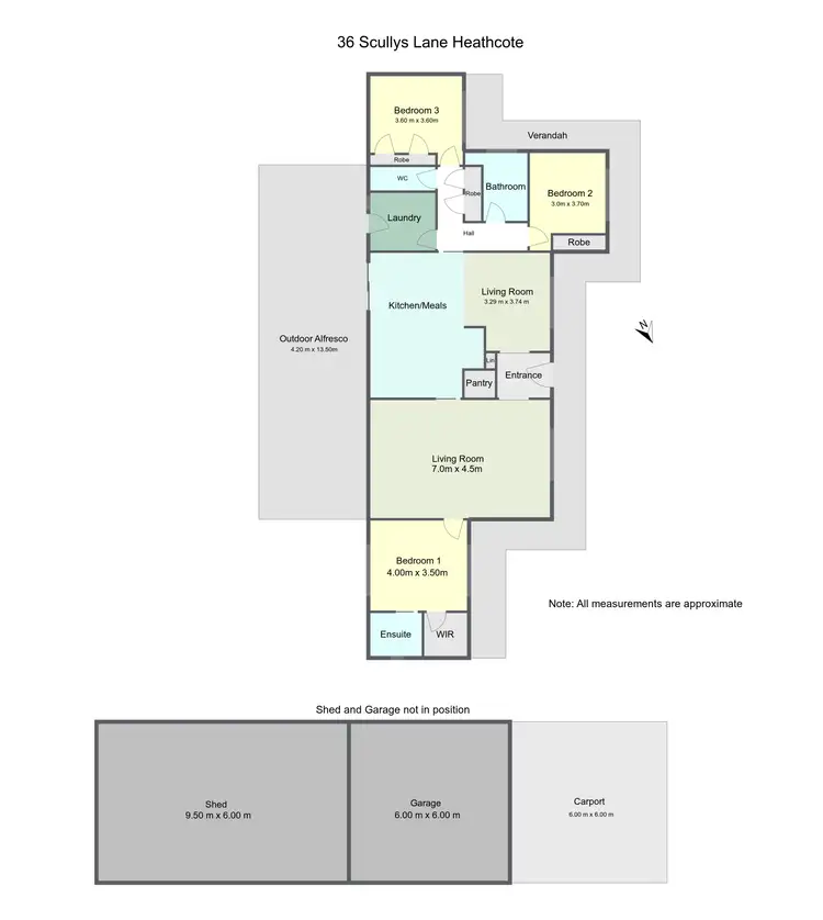 Floorplan of Homely house listing, 26 Scullys Lane, Heathcote VIC 3523