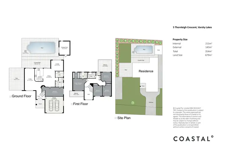 Floorplan of Homely house listing, 5 Thornleigh Crescent, Varsity Lakes QLD 4227