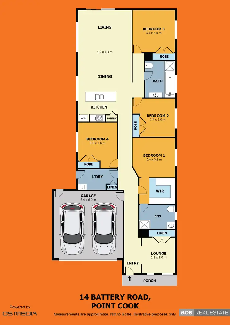 Floorplan of Homely house listing, 14 Battery Road, Point Cook VIC 3030