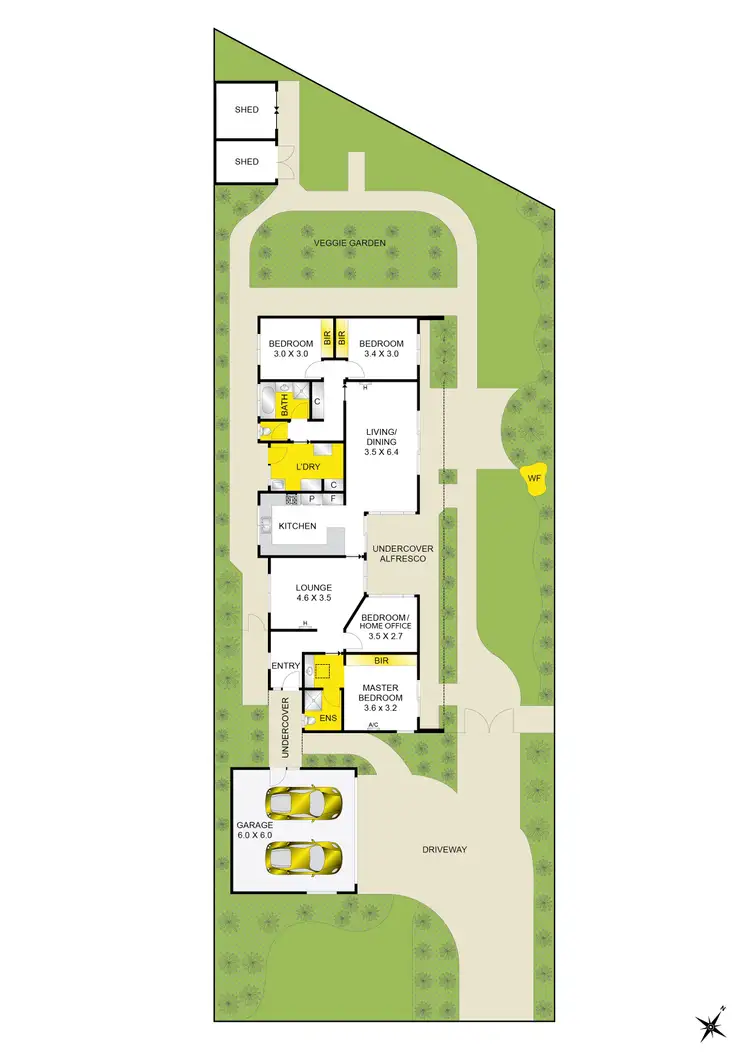 Floorplan of Homely house listing, 1 Longueville Lane, Grovedale VIC 3216