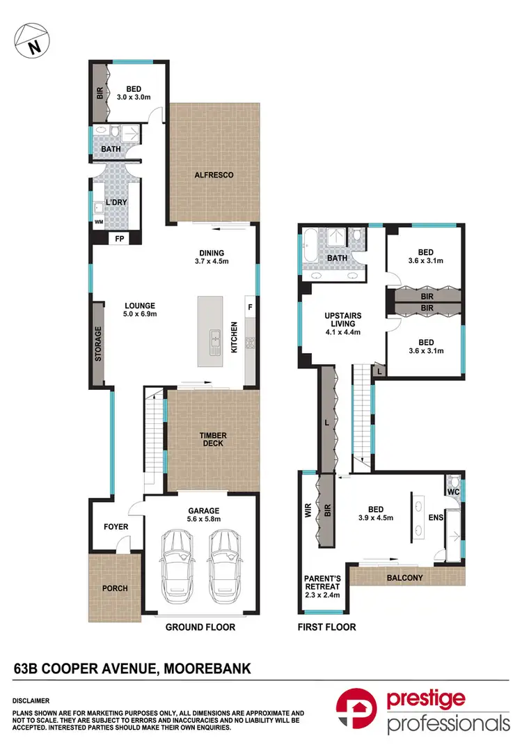 Floorplan of Homely house listing, 63B Cooper Avenue, Moorebank NSW 2170