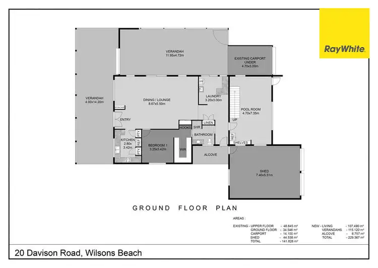 Floorplan of Homely house listing, 20 Davison Road, Wilson Beach QLD 4800