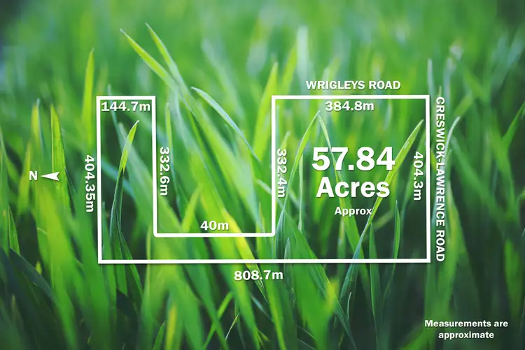 Floorplan of Homely land listing, 110 Wrigleys Road, Creswick North VIC 3363