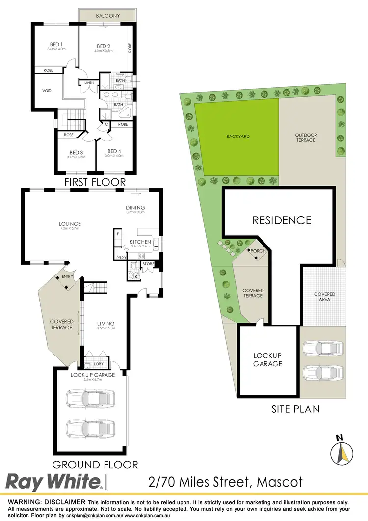 Floorplan of Homely house listing, Residence 2/70B Miles Street, Mascot NSW 2020