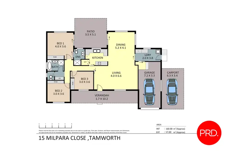 Floorplan of Homely house listing, 15 Milpara Court, Tamworth NSW 2340