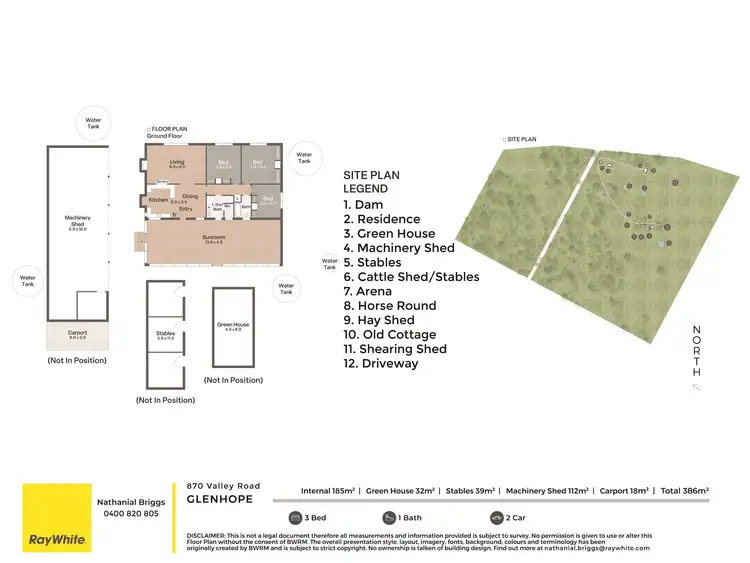 Floorplan of Homely house listing, 870 Valley Road, Glenhope VIC 3444