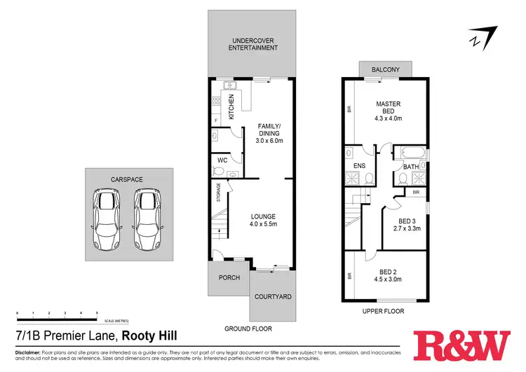 Floorplan of Homely townhouse listing, 7/1B Premier Lane, Rooty Hill NSW 2766