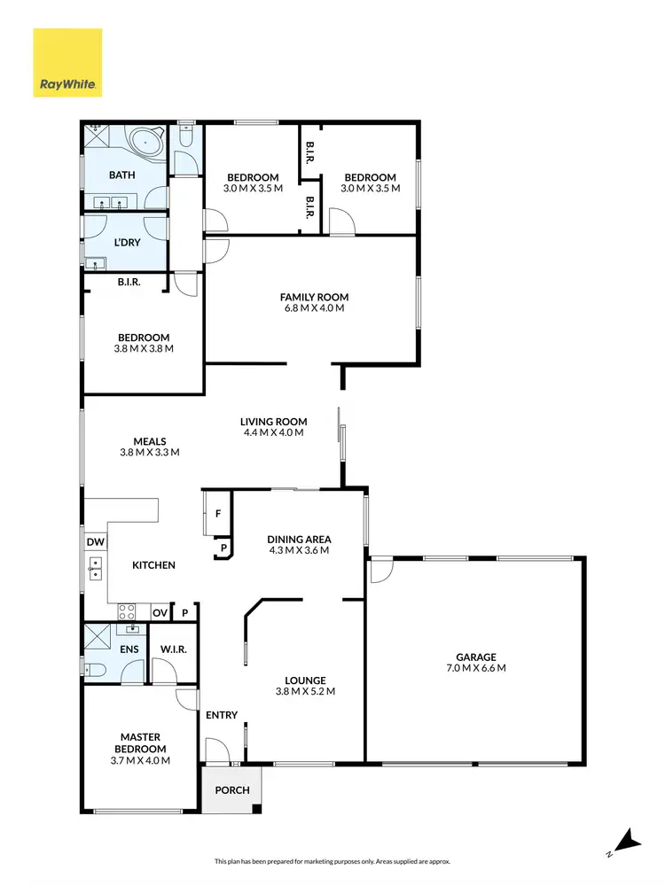 Floorplan of Homely house listing, 35 Fastnet Drive, Taylors Lakes VIC 3038