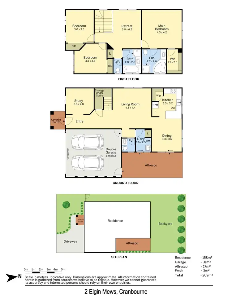 Floorplan of Homely house listing, 2 Elgin Mews, Cranbourne VIC 3977