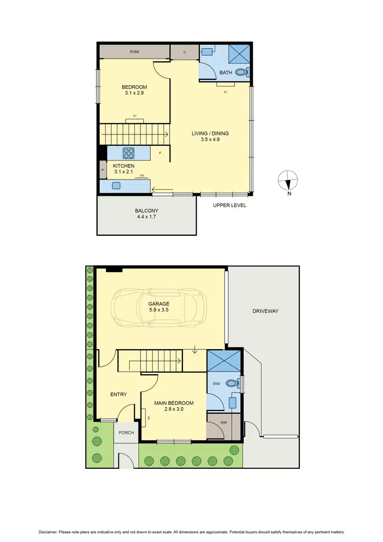 Floorplan of Homely townhouse listing, 18 Warne Street, Brunswick VIC 3056