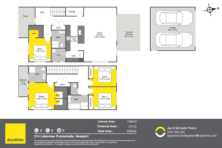 Floorplan of Homely house listing, 214 Lakeview Promenade, Newport QLD 4020