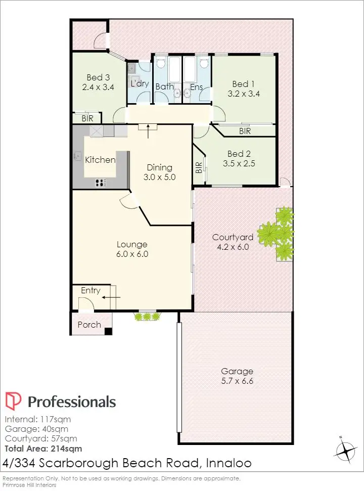 Floorplan of Homely villa listing, 4/334 Scarborough Beach Road, Innaloo WA 6018
