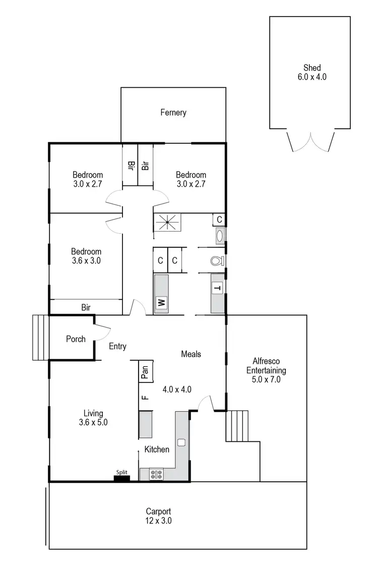 Floorplan of Homely house listing, 6 Bunbury Court, Gladstone Park VIC 3043