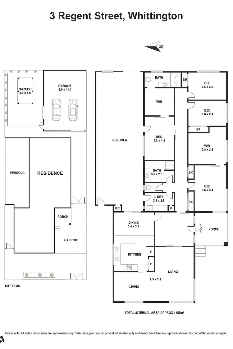 Floorplan of Homely house listing, 3 Regent Street, Whittington VIC 3219
