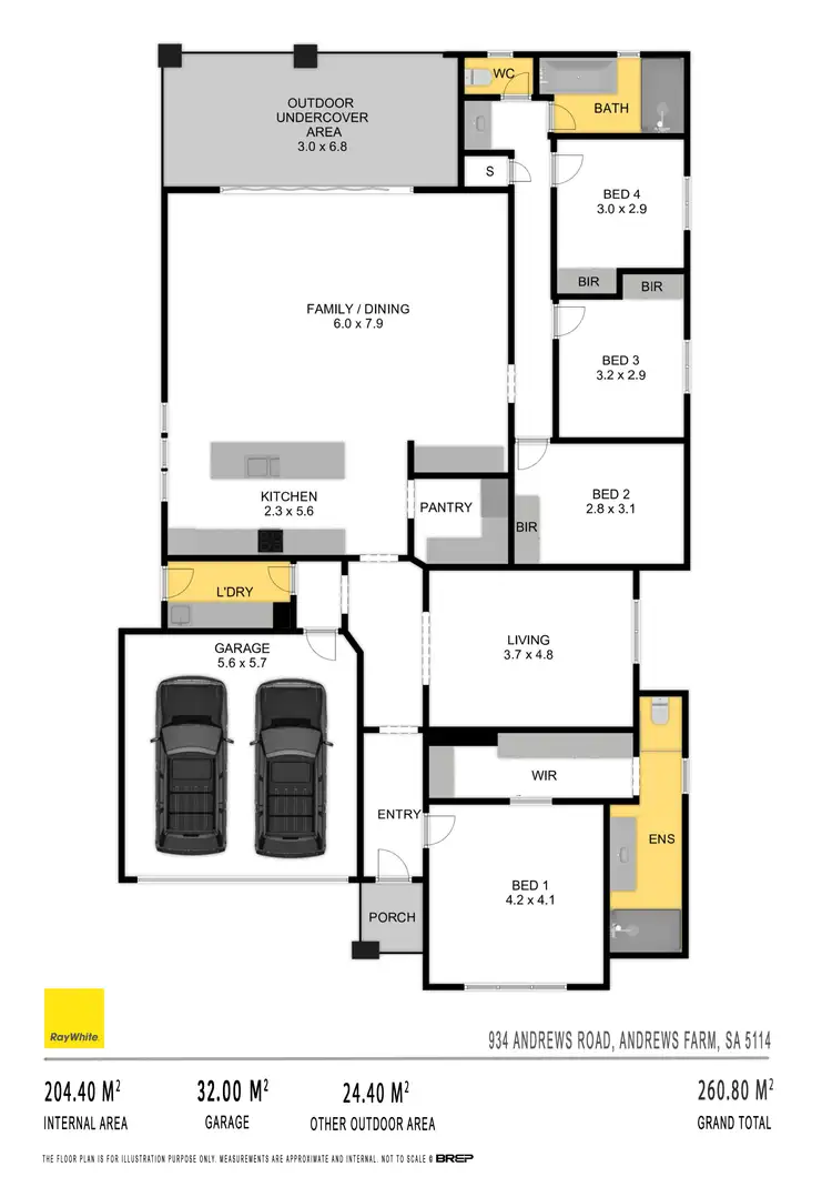 Floorplan of Homely house listing, 934 Andrews Road, Andrews Farm SA 5114
