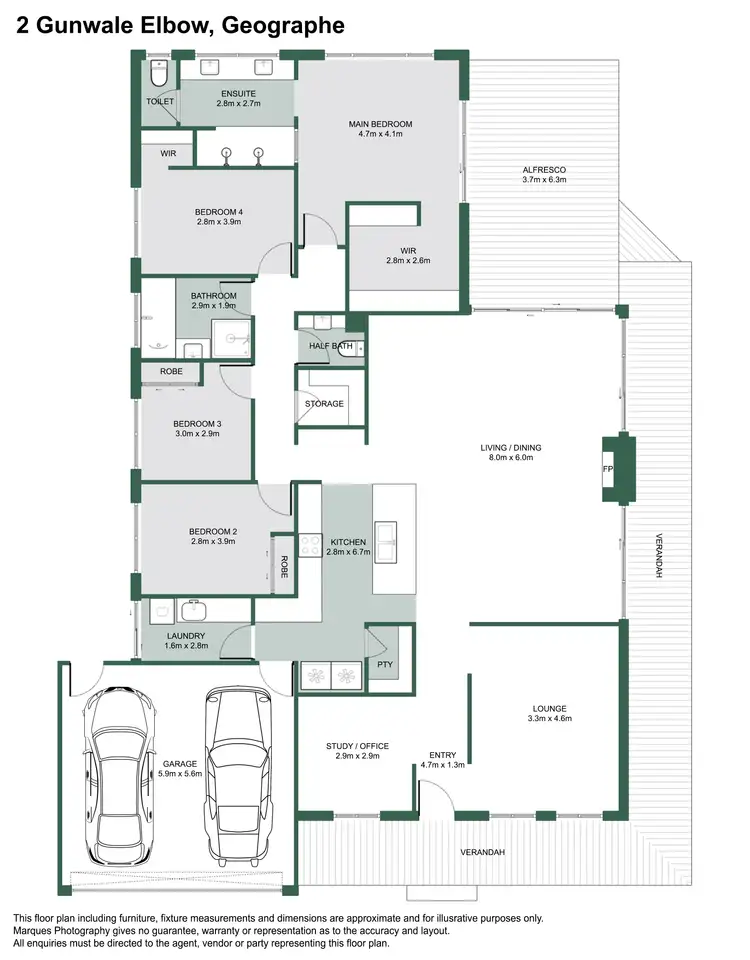 Floorplan of Homely house listing, 2 Gunwale Elbow, Geographe WA 6280