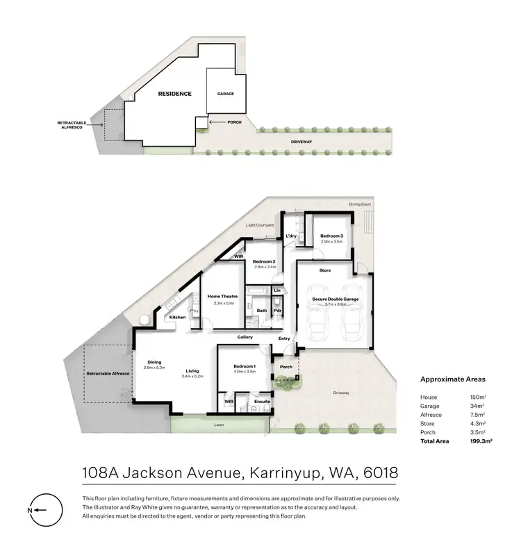 Floorplan of Homely house listing, 108A Jackson Avenue, Karrinyup WA 6018