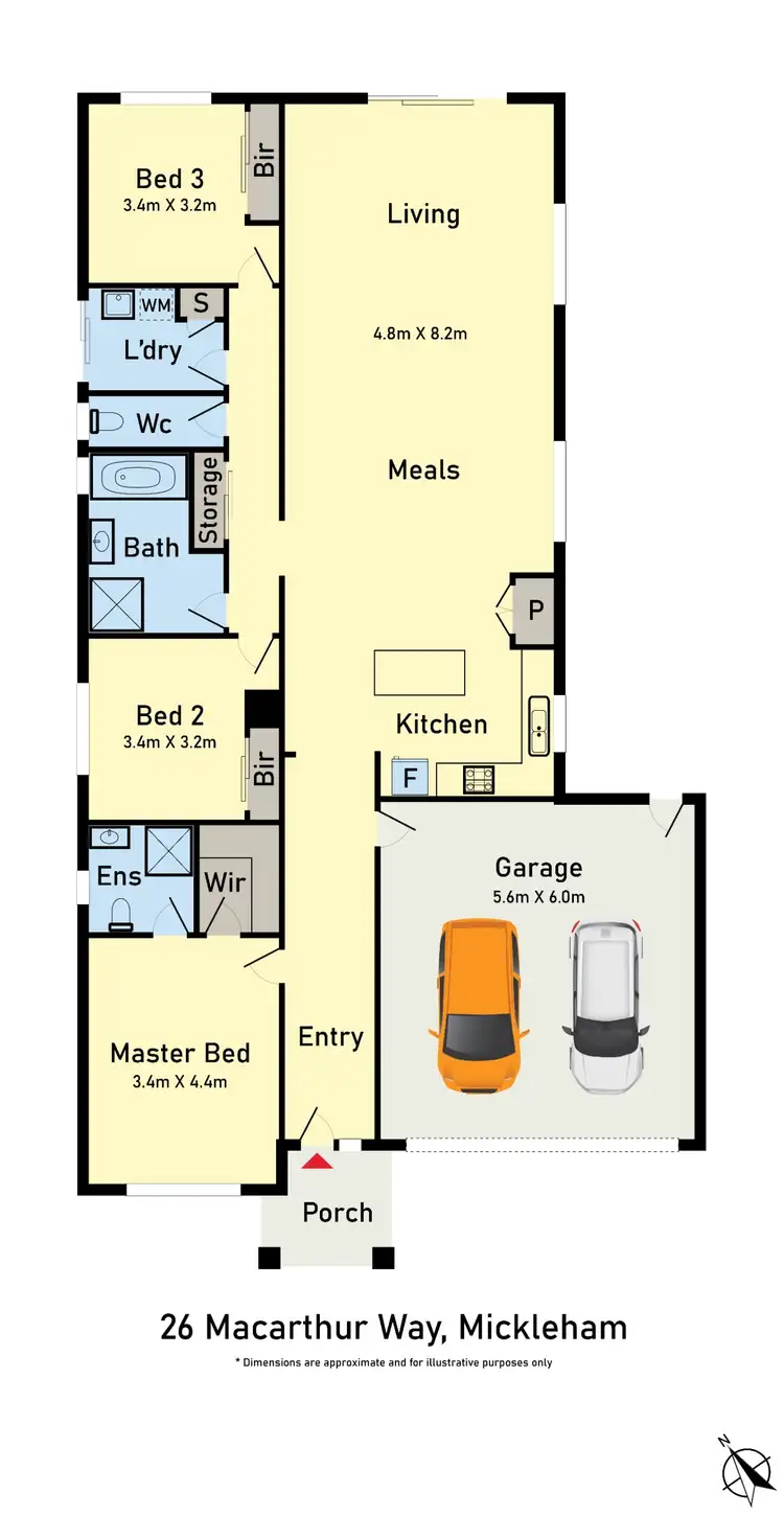 Floorplan of Homely house listing, 26 Macarthur Way, Mickleham VIC 3064