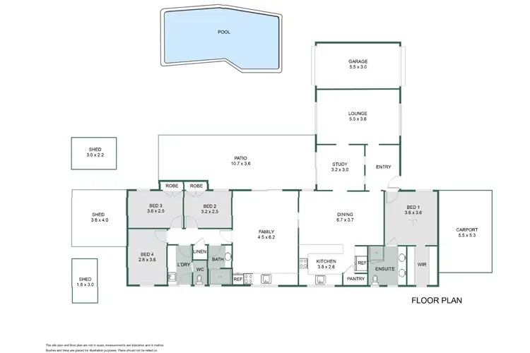 Floorplan of Homely house listing, 1 Monash Court, Halls Head WA 6210