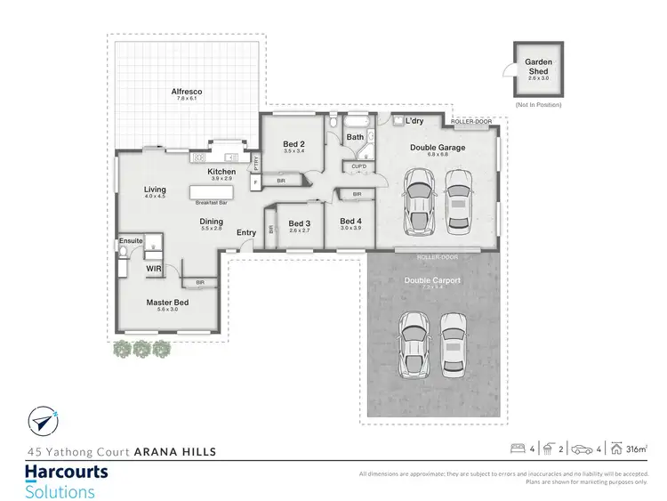 Floorplan of Homely house listing, 45 Yathong Court, Arana Hills QLD 4054