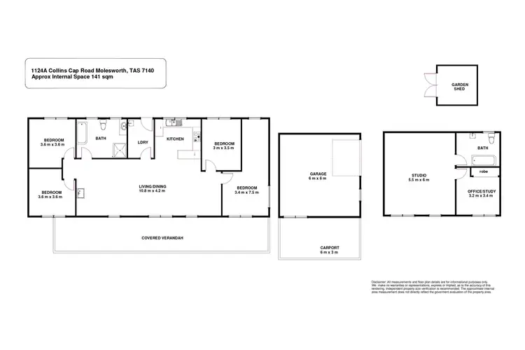 Floorplan of Homely house listing, 1124A Collins Cap Road, Molesworth TAS 7140