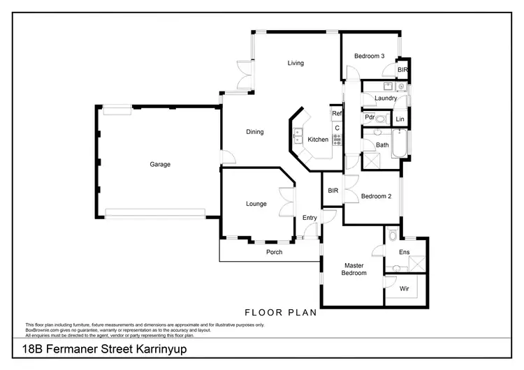 Floorplan of Homely house listing, 18B Fermaner Street, Karrinyup WA 6018
