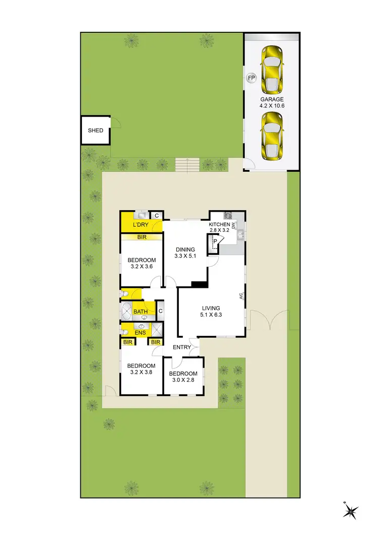 Floorplan of Homely house listing, 17 Bennett Street, Drysdale VIC 3222