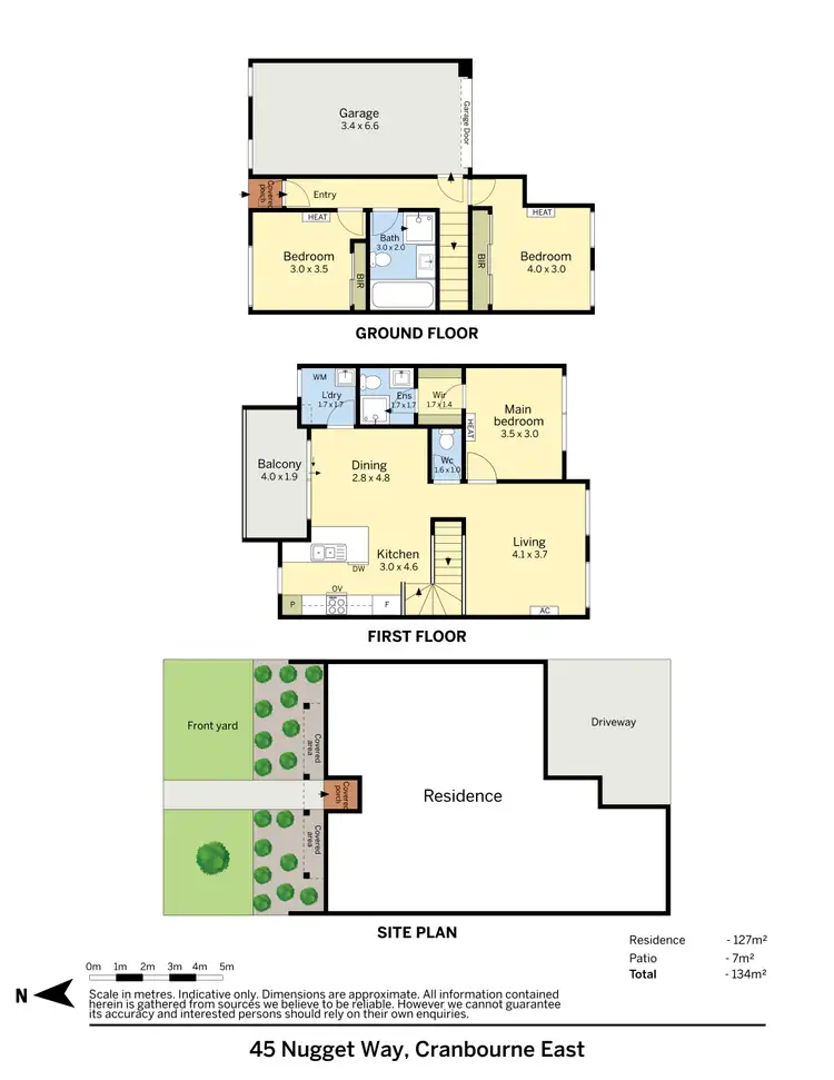 Floorplan of Homely townhouse listing, 45 Nugget Way, Cranbourne East VIC 3977