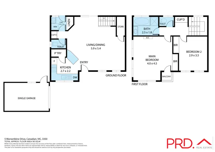 Floorplan of Homely house listing, 5 Warrambine Drive, Canadian VIC 3350
