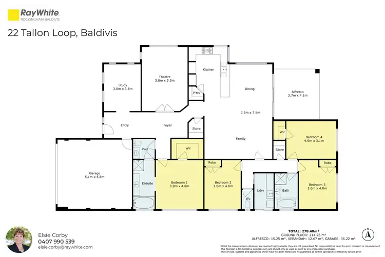 Floorplan of Homely house listing, 22 Tallon Loop, Baldivis WA 6171