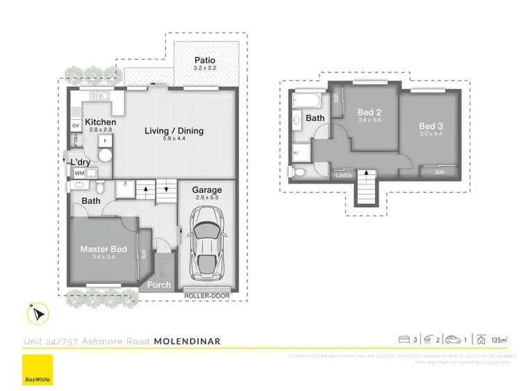 Floorplan of Homely townhouse listing, 24/757 Ashmore Road, Molendinar QLD 4214